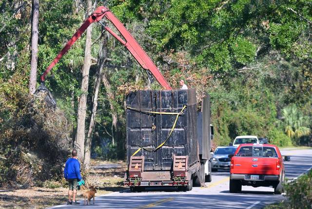 Debris collection  for FEMA eligible roads on Hilton Head Island